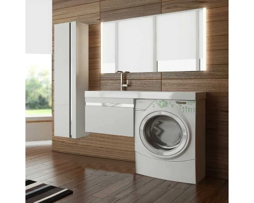 Тумба с раковиной белый глянец 120 см LOTOS 120CC(L)/51