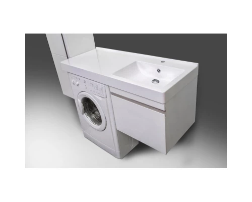 Тумба с раковиной белый глянец 115 см LOTOS 115CC(R)/55
