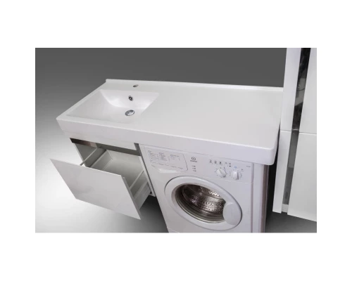 Тумба с раковиной белый глянец 115 см LOTOS 115CC(L)/55