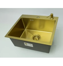 Мойка НЕРЖ  50х44  (МАТ. ЗОЛОТО) с дозатором HANSEN  (3/1шт)