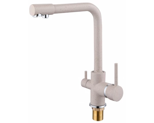 Смеситель для кухни с подключением к фильтру с питьевой водой Hansen HL15081-M бежевый