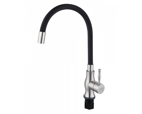 Смеситель для кухни с гибким изливом Hansen HN59032-GC сатин/черный