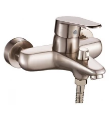 Смеситель для ванны и душа с лейкой и шлангом Hansen H30023-G сатин