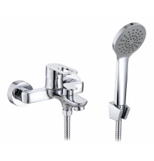 Смеситель для ванны и душа с лейкой и шлангом Hansen H30018 хром
