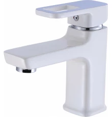 Смеситель для умывальника Hansen H10008-F латунь,  белый/хром