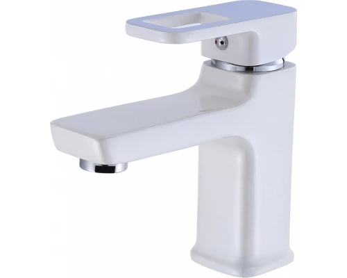 Смеситель для умывальника Hansen H10008-F латунь,  белый/хром