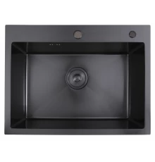 Мойка НЕРЖ  58х48  (ГРАФИТ) с дозатором HANSEN  (1шт)