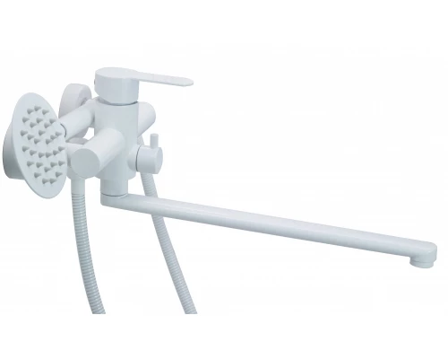 Смеситель для ванны с длинным изливом Hansen HN22032-F белый