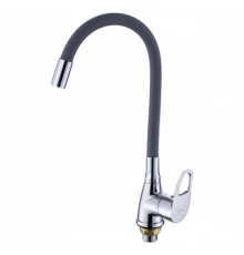 Смеситель для кухни с гибким изливом Hansen H59004-P серый/хром