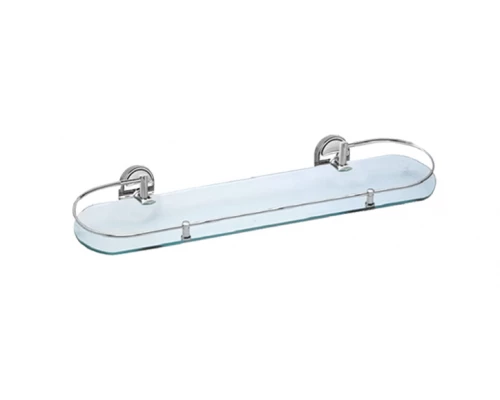 Стеклянна полка Hansen HA31007-1 хром