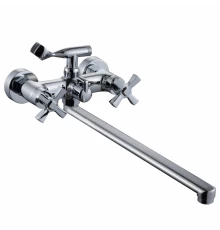Смеситель для ванны и душа с лейкой и шлангом Hansen H22014 хром
