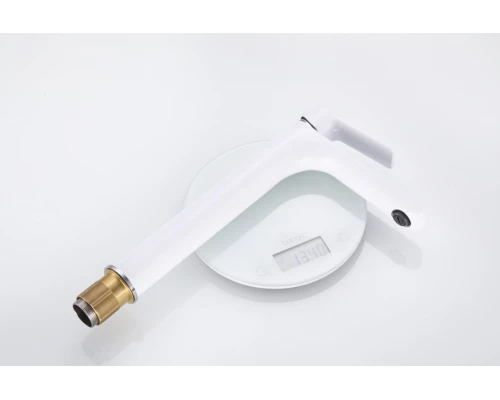 11037-F Смес. для умыв. (ВЫС.бел/хром) HANSEN  (10/1шт)