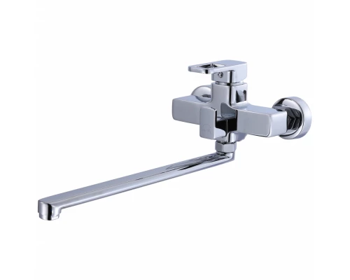 Смеситель для ванны с поворотным изливом длиной 35см Hansen H22008 хром