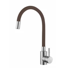 Смеситель для кухни с гибким изливом Hansen HN59304-GU сатин/коричневый