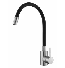 Смеситель для кухни с гибким изливом Hansen HN59304-GC сатин/черный
