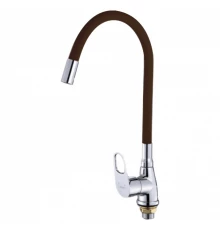 Смеситель для кухни с гибким изливом Hansen H59004-U коричневый/хром