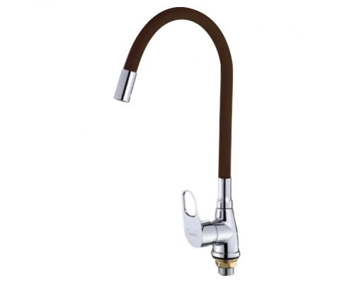 Смеситель для кухни с гибким изливом Hansen H59004-U коричневый/хром