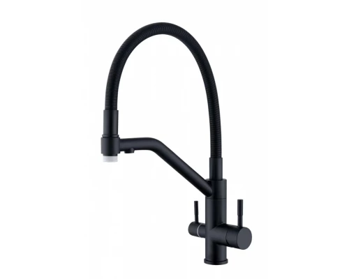 Смеситель с подключением фильтра для кухни Hansen HN15056-C черный