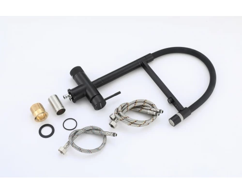 15089-C Смес. для кухни под фильт., МАГНИТ. (ЧЕР.+ЧЕР.) HansenPRO (10/1шт)