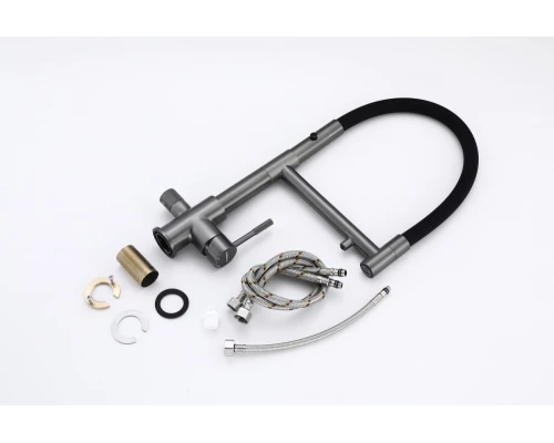 15090-P Смес. для кухни под фильт., МАГНИТ. (ГРАФИТ.+ЧЕР.) HansenPRO (10/1шт)