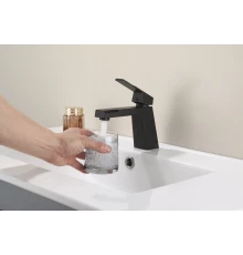 10095-C Смеситель для умывальника (ЧЕРНЫЙ) HansenPRO (10/1шт)