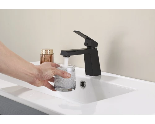 10095-C Смеситель для умывальника (ЧЕРНЫЙ) HansenPRO (10/1шт)