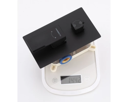 34095-C Смеситель встраиваемый для душа с 2-функ. (ЧЕРНЫЙ) HansenPRO (5/1шт)