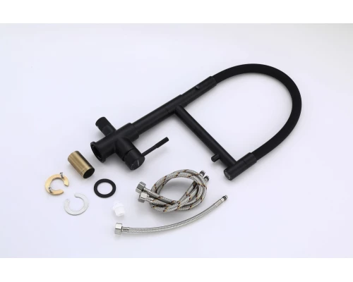 15090-C Смес. для кухни под фильт., МАГНИТ. (ЧЕР.+ЧЕР.) HansenPRO (10/1шт)