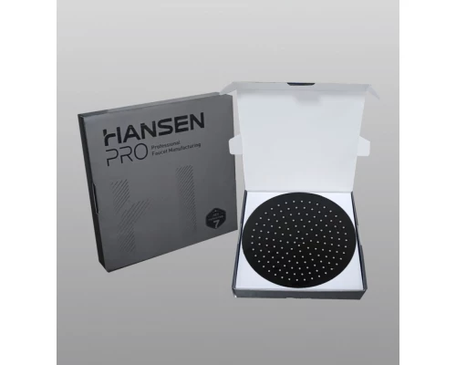 48-1C Лейка для душа метал круг. (ЧЕРНЫЙ) 300 х 300  HansenPRO  (20/1шт)