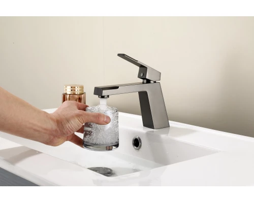 10095-P Смеситель для умывальника (ГРАФИТ) HansenPRO (10/1шт)