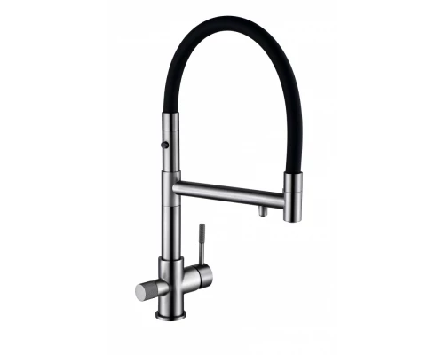 15090-P Смес. для кухни под фильт., МАГНИТ. (ГРАФИТ.+ЧЕР.) HansenPRO (10/1шт)