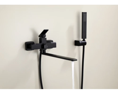 22095-C Смеситель для ванны (ЧЕРНЫЙ) HansenPRO  (10/1шт)