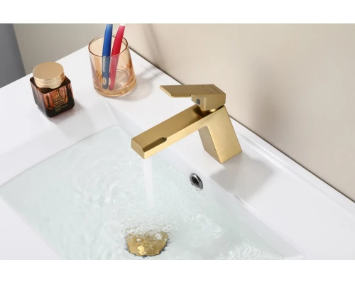 10095-D Смеситель для умывальника (Мат. Золото) HansenPRO (10/1шт)