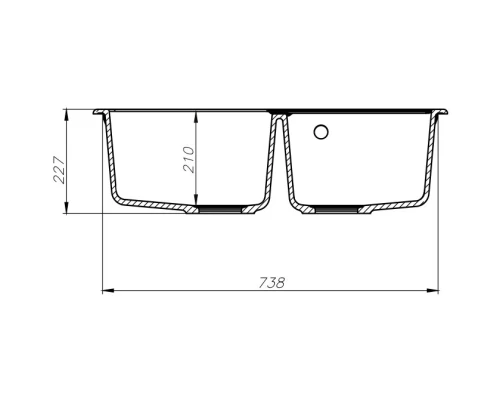 Кухонная мойка серый IDDIS Vane G V22G782I87