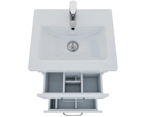 Тумба с раковиной белый глянец 50 см IDDIS Custo New NCU50W0i95K