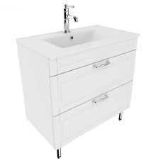 Тумба с раковиной белый матовый 80 см IDDIS Oxford OXF80W0i95K