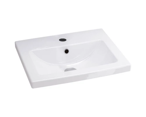 Тумба с раковиной белый глянец/дерево 50 см IDDIS Mirro MIR50W0i95K