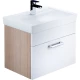 Тумба с раковиной белый глянец/дерево 60 см IDDIS Mirro MIR60W0i95K
