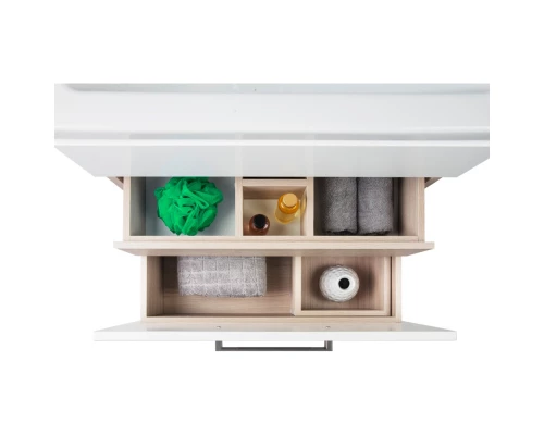 Тумба с раковиной белый глянец/дерево 60 см IDDIS Mirro MIR60W0i95K