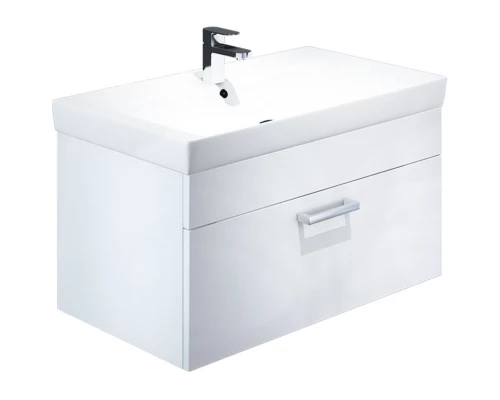 Тумба с раковиной белый глянец 80 см IDDIS Mirro New NMIR80Wi95K