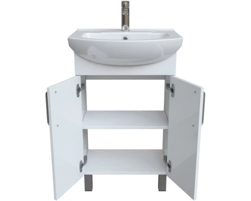 Тумба с раковиной белый глянец 55 см IDDIS Optima Home OPH55WFi95K