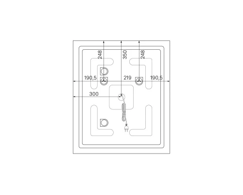 Зеркало 60x70 см белый матовый IDDIS Oxford ЗЛП111