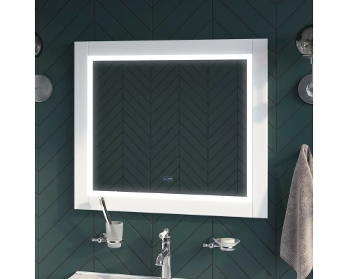 Зеркало 80x70 см белый матовый IDDIS Oxford ЗЛП110