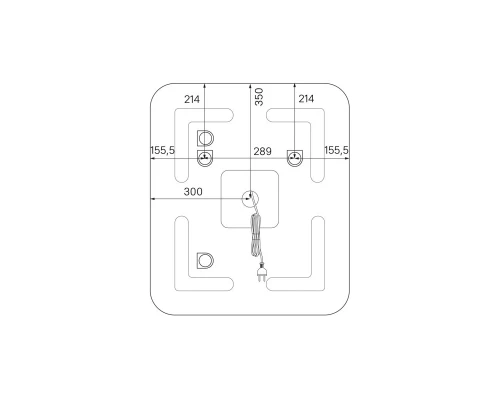 Зеркало 60x70 см белый IDDIS Edifice ЗЛП108