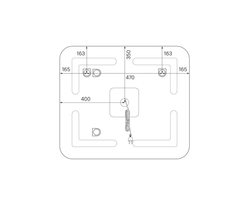Зеркало 80x70 см белый IDDIS Edifice ЗЛП107