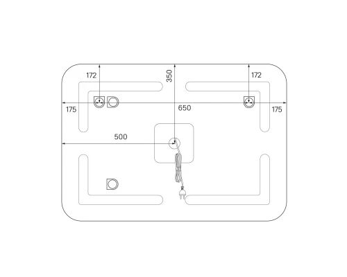 Зеркало 100x70 см белый IDDIS Edifice ЗЛП109