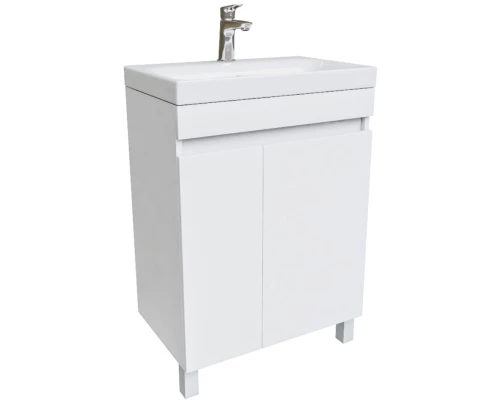 Тумба с раковиной белый матовый 60,5 см IDDIS Zodiac ZOD6CDFi95K