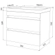 Тумба белый матовый 78,8 см IDDIS Zodiac ZOD8CB0i95
