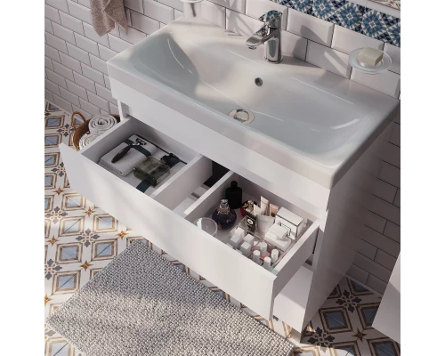 Тумба белый матовый 78,8 см IDDIS Zodiac ZOD8CBFi95