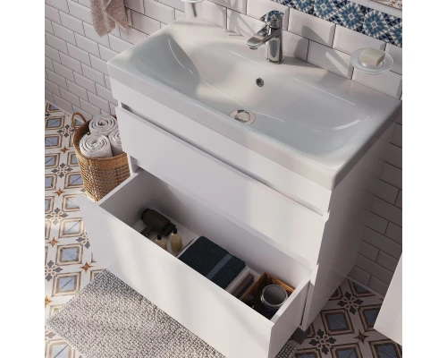 Тумба белый матовый 78,8 см IDDIS Zodiac ZOD8CBFi95